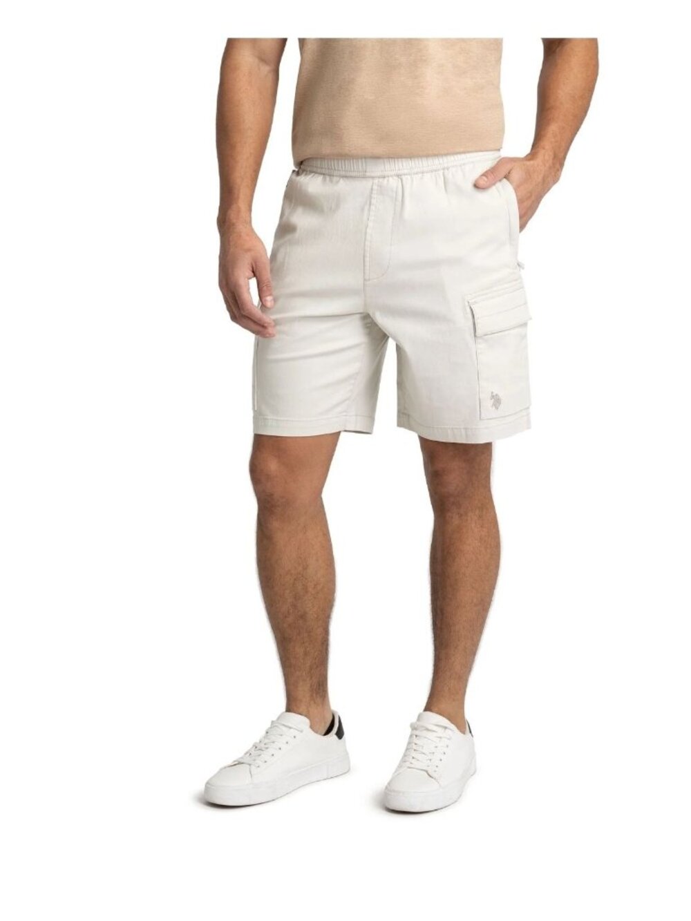 NWT Men’s Cream Cargo Shorts – Size XL / 40" Waist (U.S. Polo Assn.)